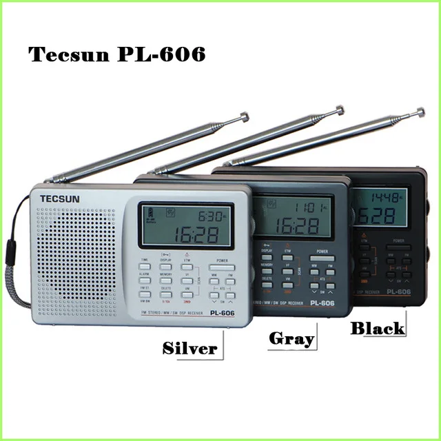 Портативный радиоприемник Tecsun PL 606 Digital PLL стерео/LW/SW/MW приемник DSP Интернет радио