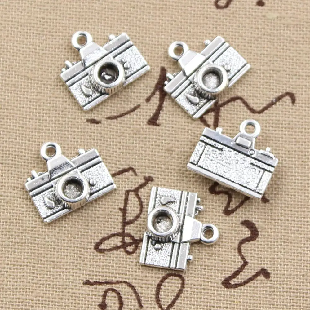 

20pcs Charms Camera 15x14mm Antique Bronze Silver Color Plated Pendants Making DIY Handmade Tibetan Bronze Silver Color Jewelry