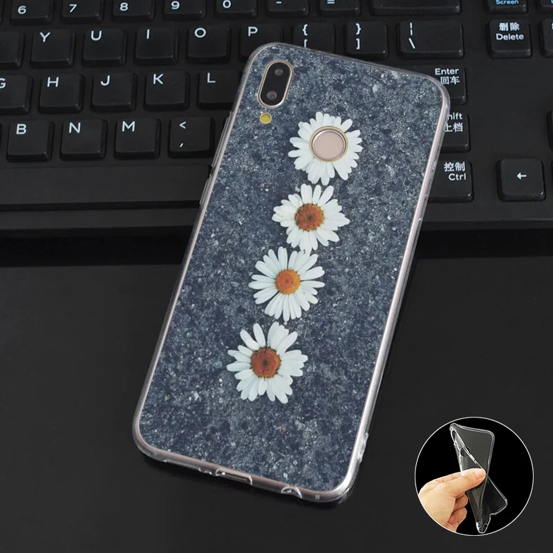 L113 красивый цветочный дизайн Мягкий ТПУ силиконовый чехол для телефона Huawei P8 P9 P10