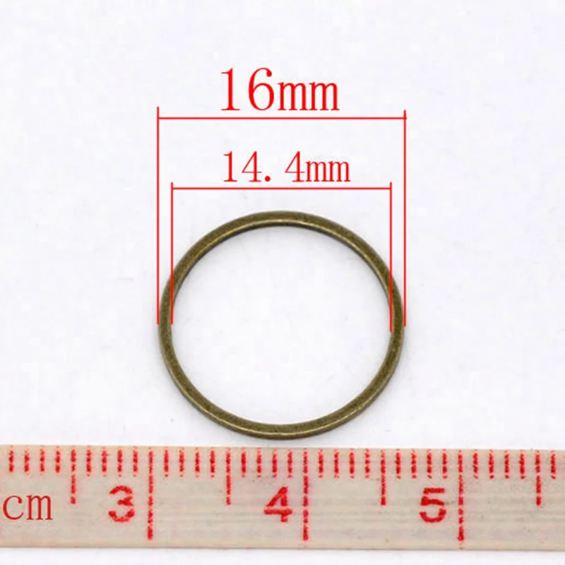 16mm 100pcs 100 шт Серебряные закрытые прыгающие кольца 12 мм круглые закрытые кольца для изготовления ювелирных изделий ожерелье браслет DIY Аксессуары для рукоделия - Цвет: 16mm 100pcs