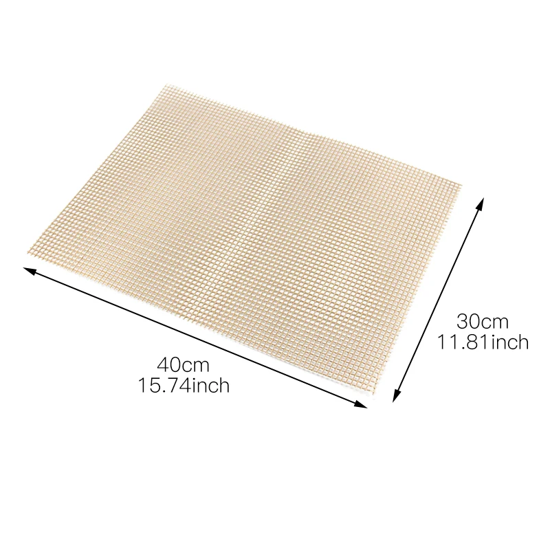 Grill Mesh Mat Reusable Barbecue Net Pad Grid Shape Cooking Easy to Clean Heat Resistant For Grilled Vegetables Fish Beef | Дом и сад