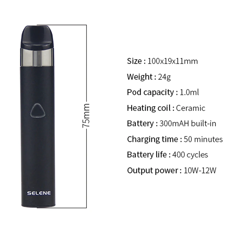 2 шт. стартовый набор для квадроциклов Selene Pod Kit 300 мАч с 1 0 мл pod fit керамическая