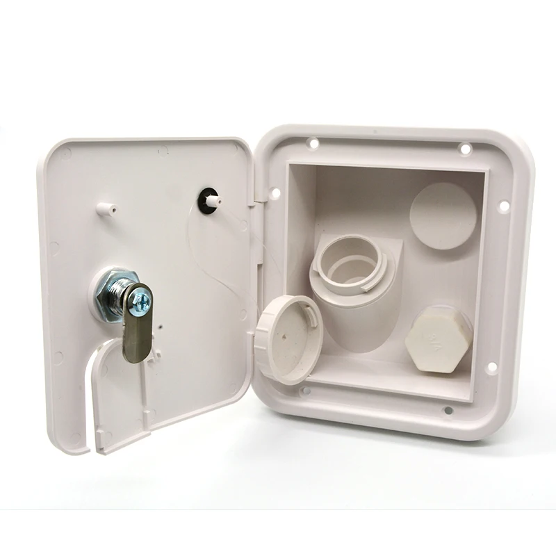 Universal White Gravity Water Hatch/water intake Fill Dish Lock Keys RV Trailer motorhome Camper caravan accessories