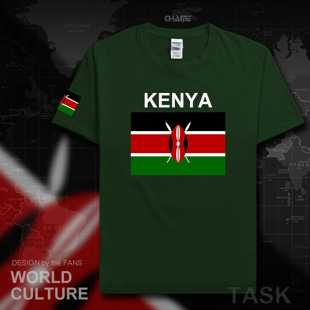 

Футболка Kenyan с национальным флагом Кении, 2017