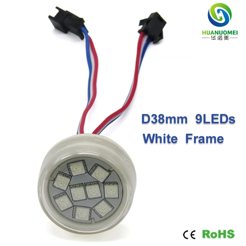38 мм 9 светодиодов UCS1903 12 В rgb светодиодный пиксельный светильник 5050 smd модуль