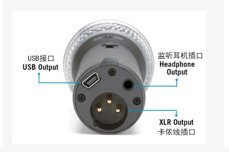Samson Q2U ручной динамический USB микрофон с XLR и USB I/O высокое качество