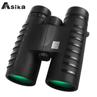 long range hd 10x42 binoculars asika professional hunting telescope optical night vision bak4 prism scope binoculars for outdoor
