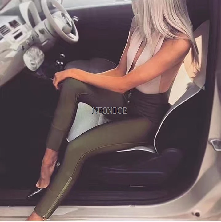 2017 летние бандажные женские штаны эластичные обтягивающие для ночного клуба дня