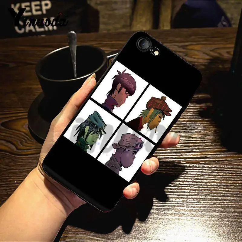 Yinuoda для iphone 7 6 X Чехол Gorillaz лодка Illust музыка Доминантный защитный корпус телефона для iphone 7X6 6S 8 Plus 5 XS XR