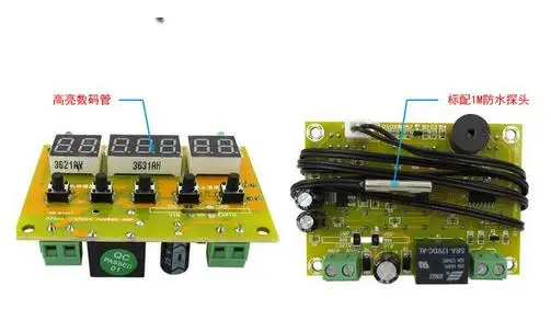 W1411 AC 220V 10A светодиодный цифровой терморегулятор Термостат переключатель для