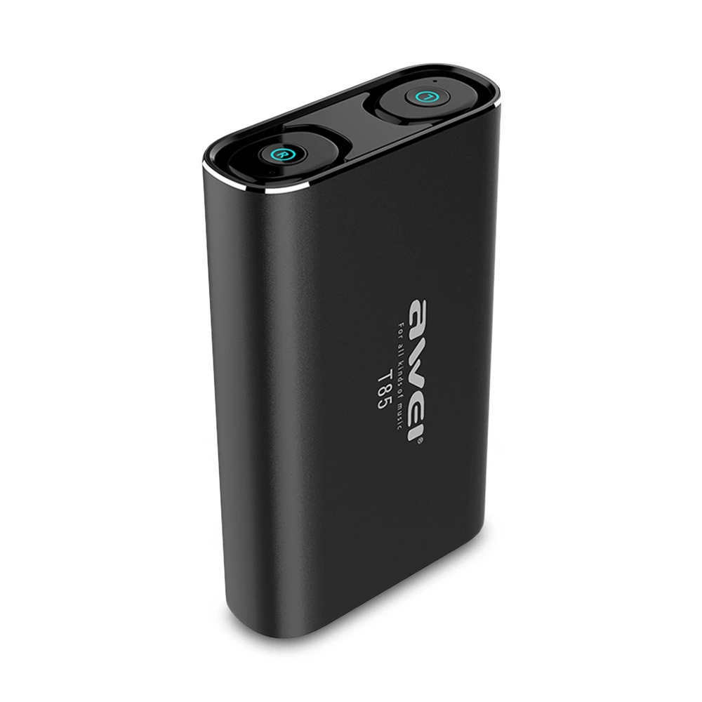 Awei T85 TWS Twins True Wireless Bluetooth V5.0 Earbuds with Charging Base |
