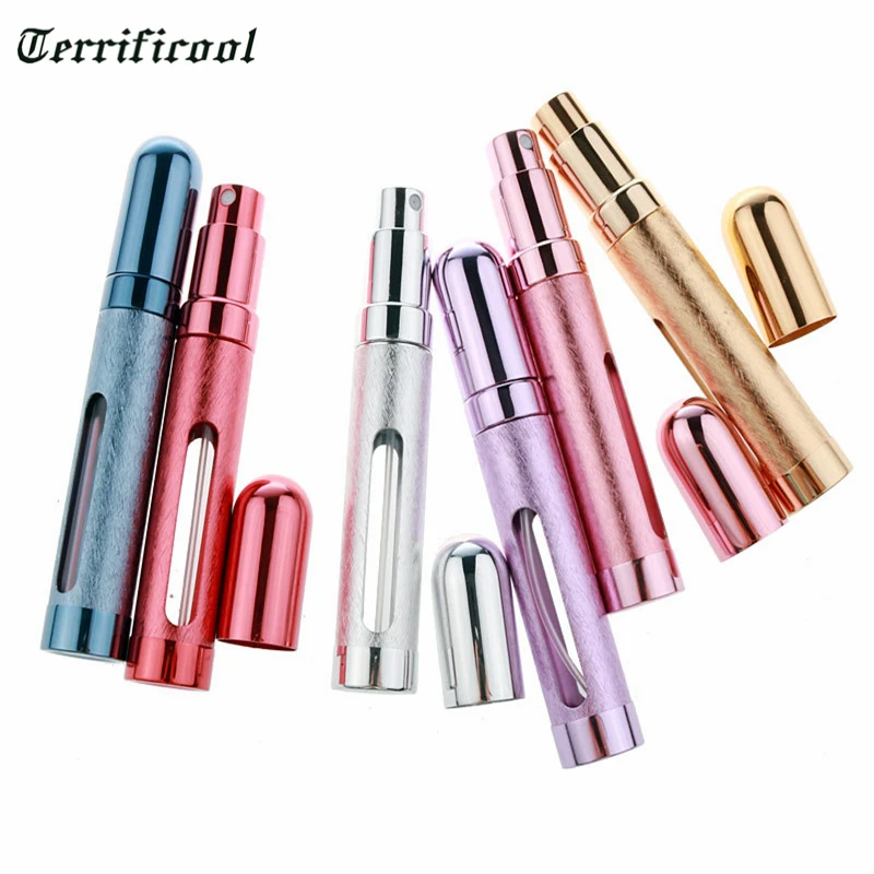 Terrificool 12 мл портативная дорожная бутылка с распылителем Алюминиевый распылитель