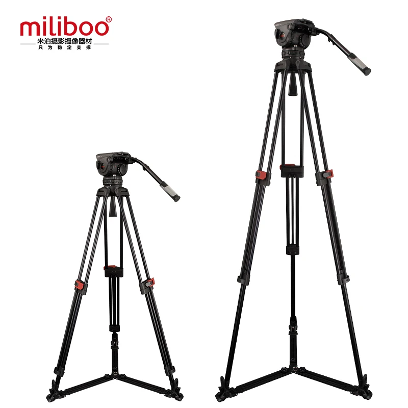 Miliboo Профессиональный Трипод для трансляций фильмов M8DL с жидкостной головкой и
