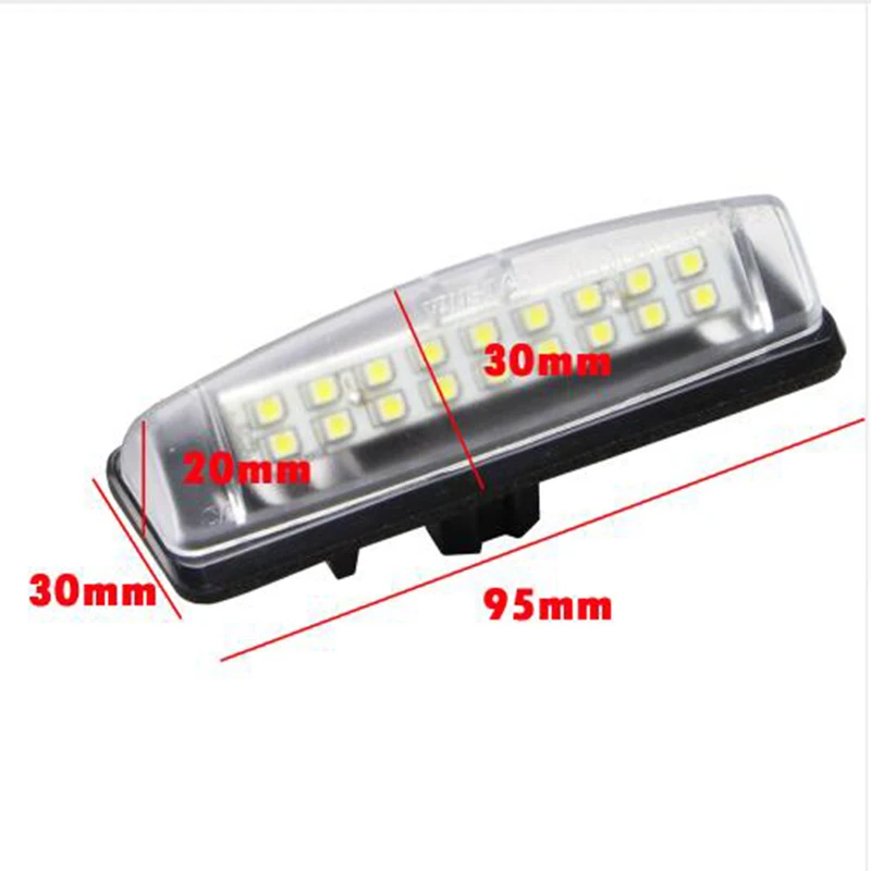 18SMD светодиодный светильник номерного знака ксенон белый для Toyota Camry Aurion Prius Lexus IS300 GS430 LS430 ES300 RX330