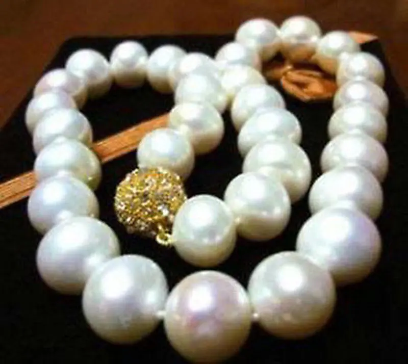

N1854 Exquisite 10-11MM WHITE AKOYA PEARL NECKLACE AAA 17.5" NEW