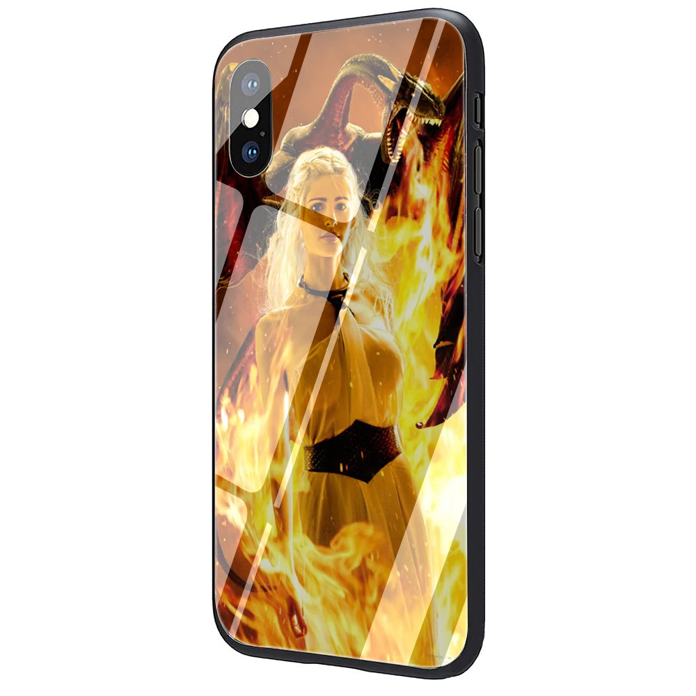 Чехол из закаленного стекла для iPhone 5 5S 6 6s Plus 7 8 Plus X XR XS 11 Pro Max - Цвет: G1