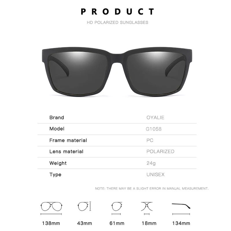 Солнцезащитные очки Мужские поляризационные классические брендовые