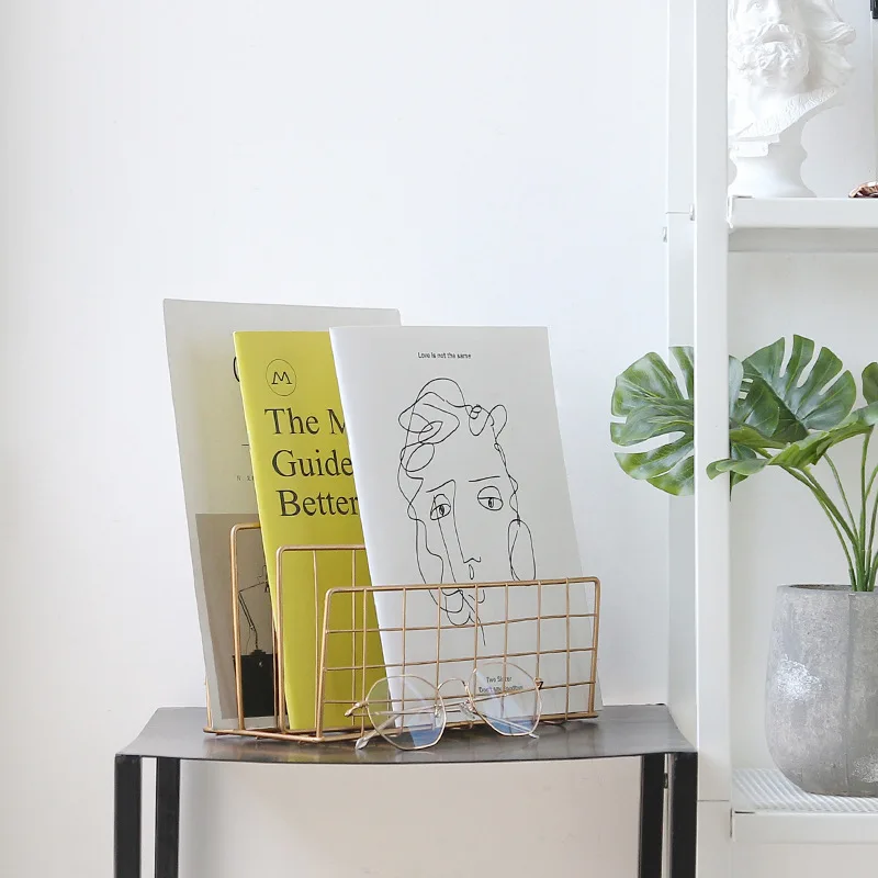 Винтажная кованая настольная стойка для хранения Lron офисный файл обучение