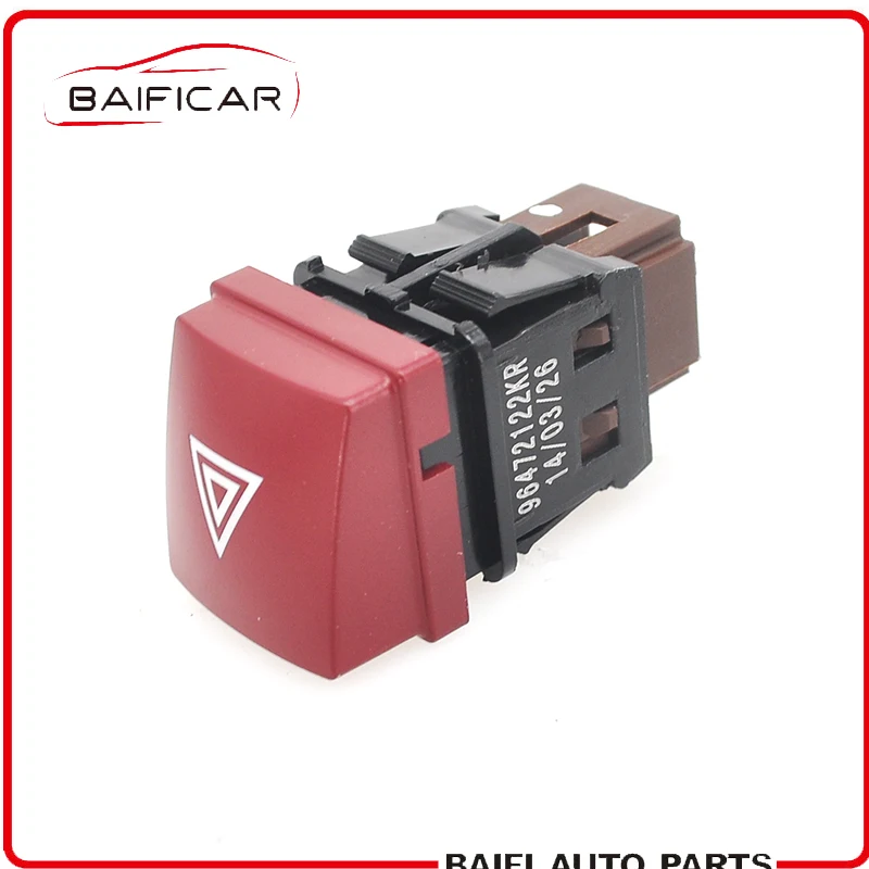 Baificar Фирменная Новинка натуральная 4 Pin опасности Предупреждение переключатель мигалки опасных светильник кнопка включения 96472122KR для peugeot 207 207CC