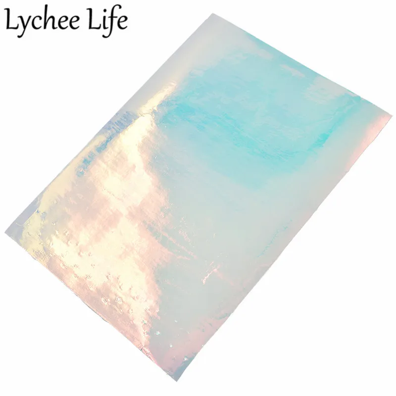 Lychee Life A5 искусственная кожа ткань цветная ПУ прозрачная ткань DIY Современная домашняя одежда текстиль швейная ткань аксессуары