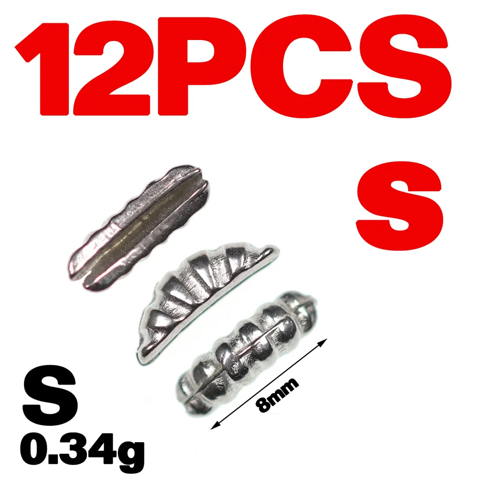 S 12Pcs Wifreo 12 шт. сырой цвет XS s m l Вольфрам Скад назад/креветки тела/СКАД оболочки быстро тонущий мухобойка вес форель Fly Рыбалка - Цвет: S 12Pcs