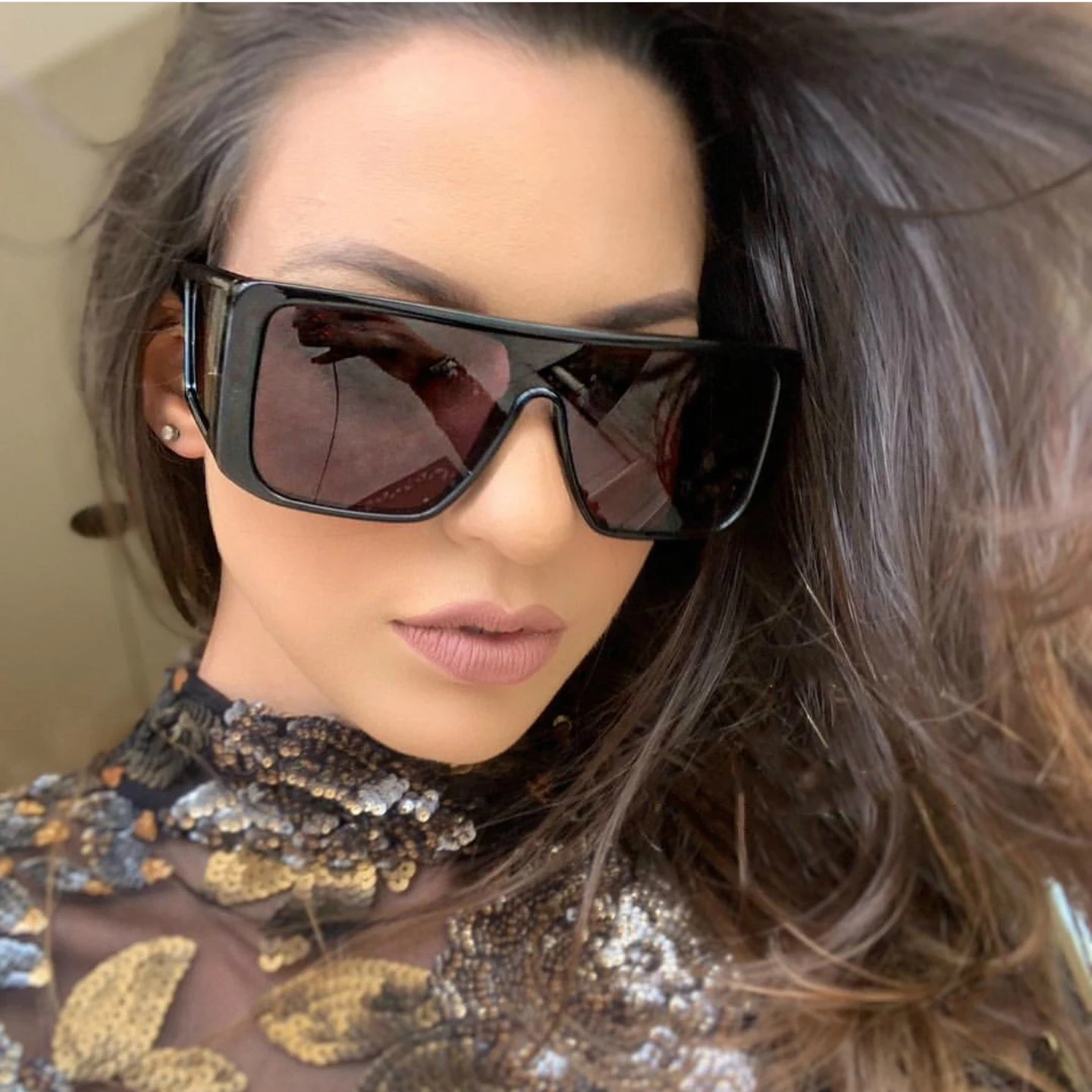 

Original quality 2019 Retro Sunglasses Women Oversized Sun Glasses Shades for Women Sunglasses Vintage Steampunk Goggles