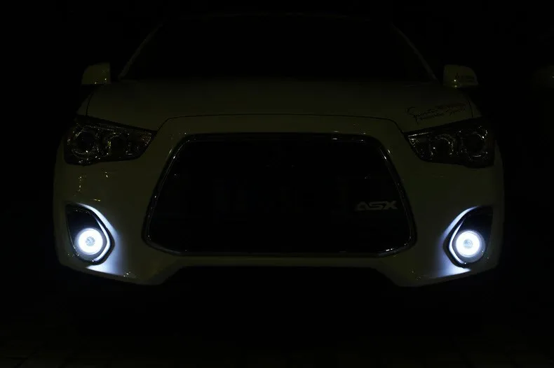 EEMRKE светодиодный дневные ходовые огни для Mitsubishi Outlander Sport ASX RVR 2013 COB DRL ангельские глазки противотуманный светильник