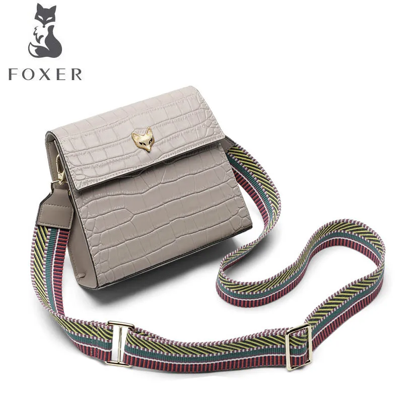 FOXER 2019 Новая мода Дикий корейский темперамент сумка маленькая квадратная посылка