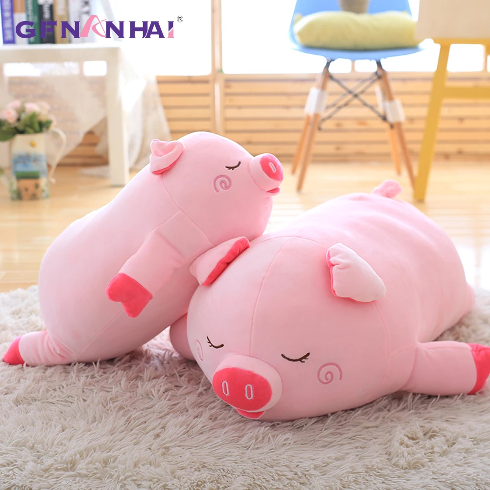 1 шт. 40 см новые стили милая Лежащая свинья плюшевая игрушка kawaii мягкая хлопковая