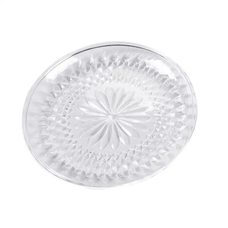 Креативная Хрустальная тарелка для фруктов пластиковая с основанием