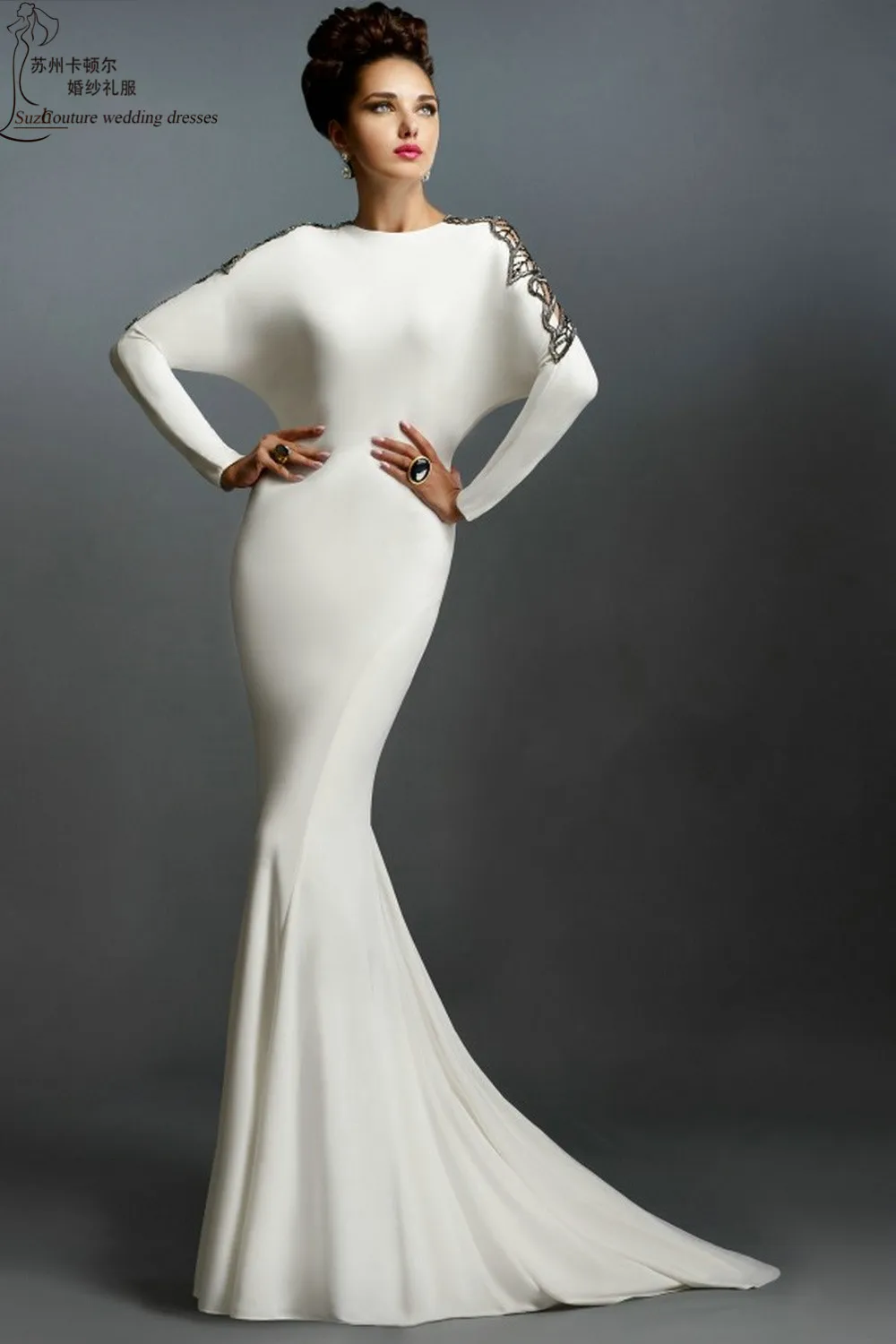 Long sleeve evening dresses 2015 ME1506 