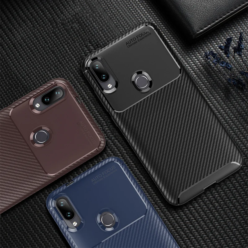 Ударопрочный чехол для телефона Xiaomi Mi 9 9SE Mi9 SE из углеродного волокна ТПУ материал