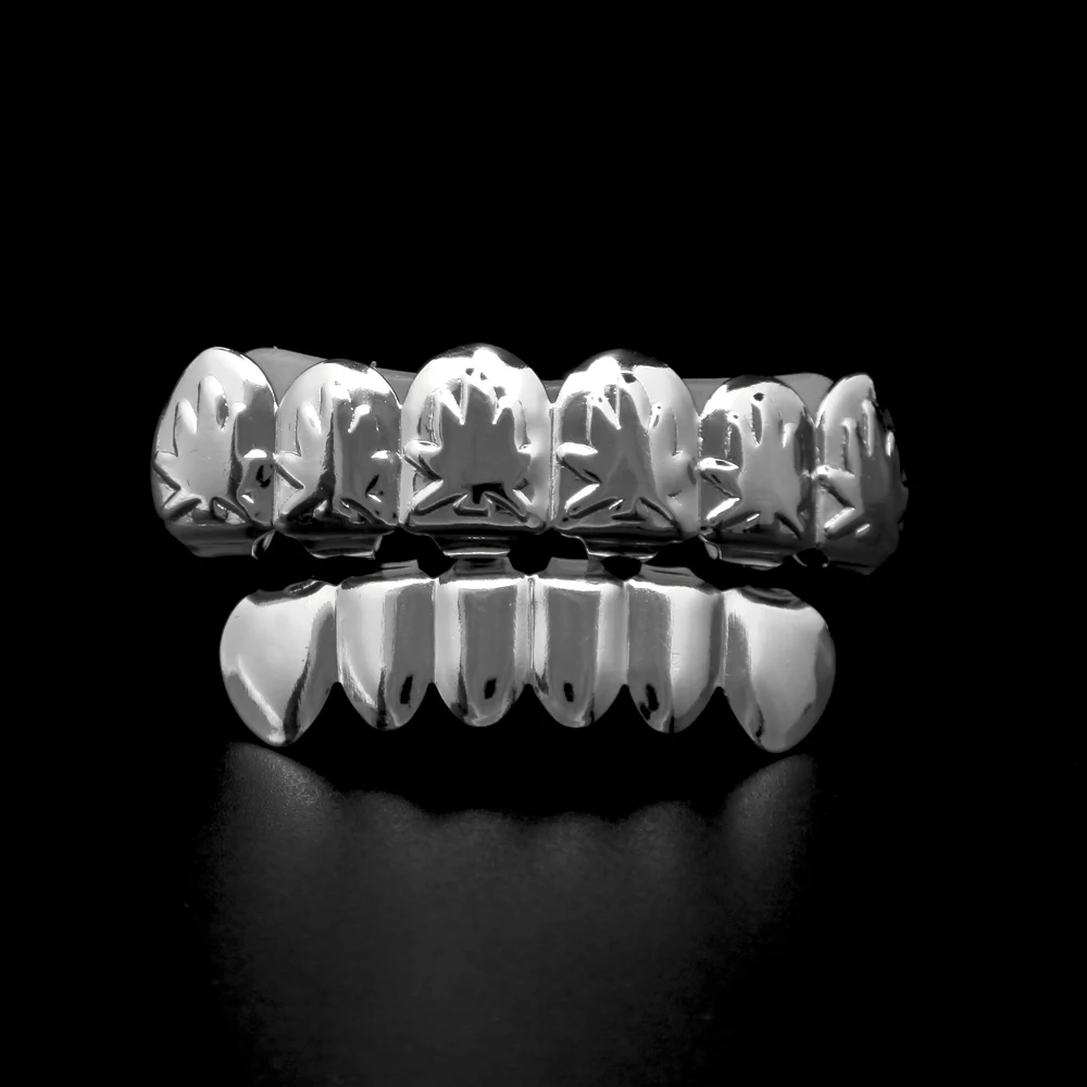 Gold Color Hip Hop High Quality Rapper Bling Teeth Grill Top &amp Bottom Set With Free Molding Bars Body Jewelry Dental Grills | Украшения