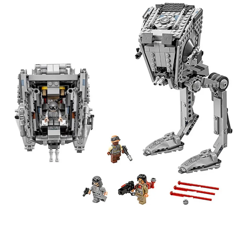 LOZ 471Pcs Star Series War The Rogue One AT-ST Set Walker Educational Building Blocks Bricks Compatible with legoINGly Starwars | Игрушки и