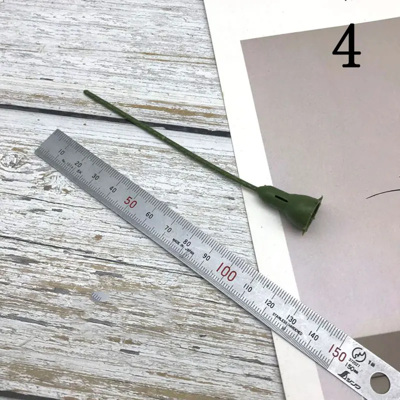 D1.2cmL12cm 1 шт. вечная жизнь цветок diy материал цветок грязь пробка армирование артефакт оборудование для сохранения цветов пластиковый цветок стержень - Цвет: D1.2cmL12cm