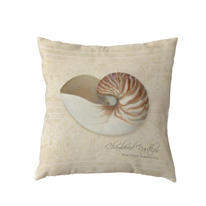 Милые морские наволочки с животными декоративные для кожи простые буквы ракушка