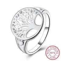 lekani tree of life classic accessories 925 sterling silver rings anel bague anillos for women new mothers day gifts