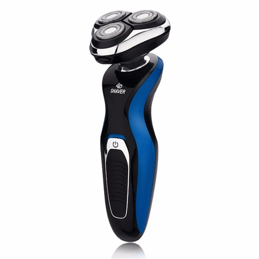 Перезаряжаемая электробритва 4D Тройная плавающая головка лезвия бритвенные