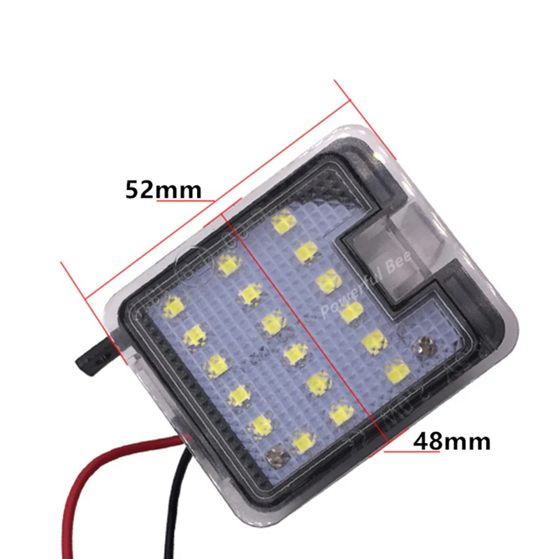 2 x LED automovite car rear view mirror lights CANBUS error free white door lamp for Focus Mondeo Kuga Escape C-Max | Автомобили и