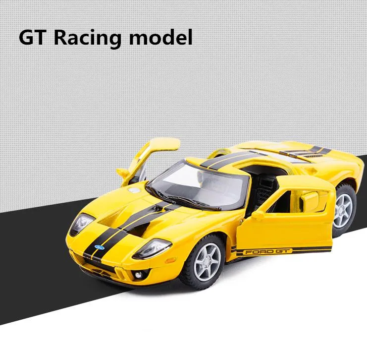 Высокая моделирования Ford GT Модель спортивного автомобиля, 1: 36 масштаб сплава оттягивать назад модель автомобиля игрушка, 2 открыть дверь
