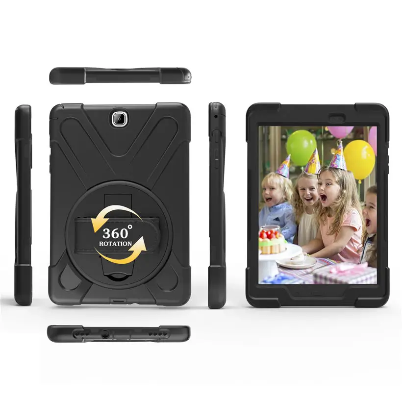 Силиконовый + ручной пластиковый чехол для Samsung Galaxy Tab A 10. 0 SM-T550 T555 T550 детский