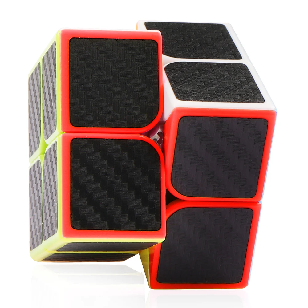 D-FantiX 2x2x2 скоростной куб из углеродного волокна мини волшебный головоломка