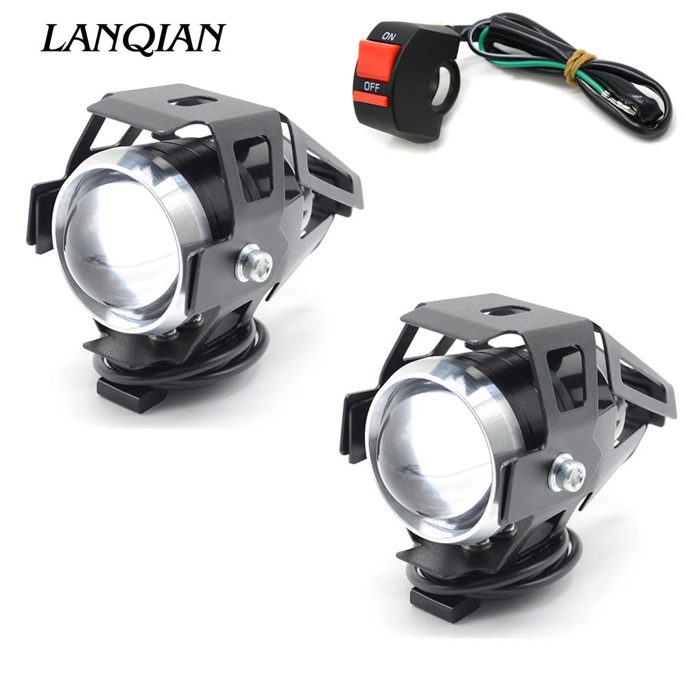 

12V Motorcycle Headlight Assembly Lamp Fog Light For yamaha For suzuki Moto honda kawasaki light assembly accessories