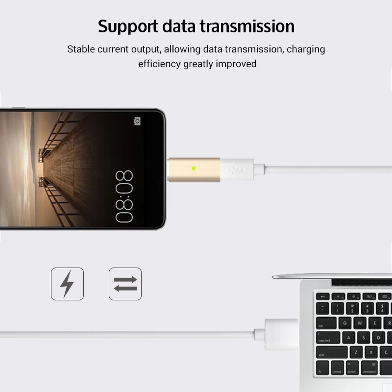 Магнитный адаптер Sindvor Type C Micro USB/Android на зарядный кабель для передачи данных Huawei P9
