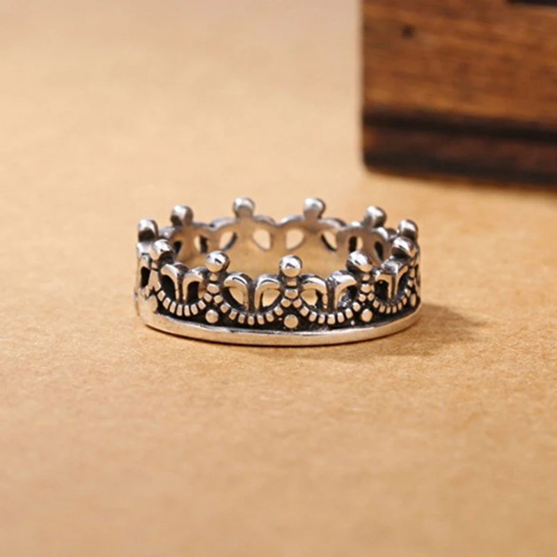 Ювелирные изделия античные тайские серебряные покрытием перстень открытие