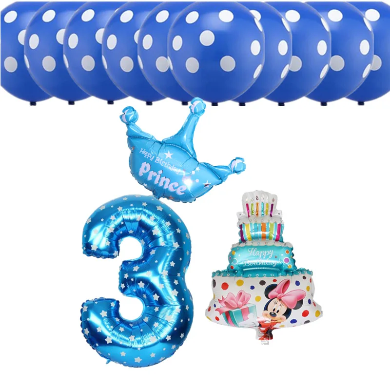 13 шт., для детей 1, 2, 3, 4, 5, 6 лет, на день рождения, фольга, воздушные шары, набор, торт ко дню рождения, гелиевые шары в виде цифр, украшения для детского душа - Цвет: style 24