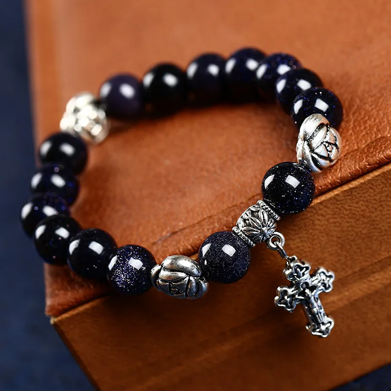 Стиль выбора: натуральная лава черный кристалл оникс тигровый глаз браслет с