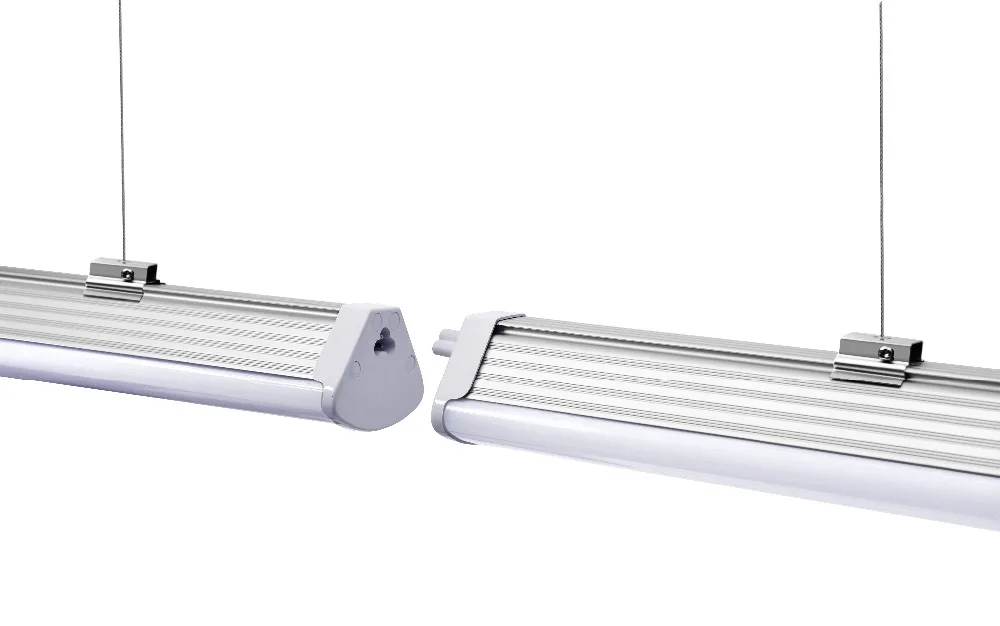20 шт./лот 40 Вт 4фт/1200 мм светодиодный Linkable Linear light 4800lm LED подвесной светильник