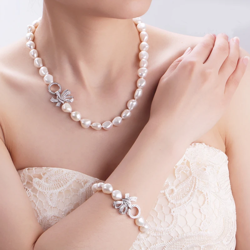 Женский браслет с натуральным пресноводным жемчугом красивый большой черный