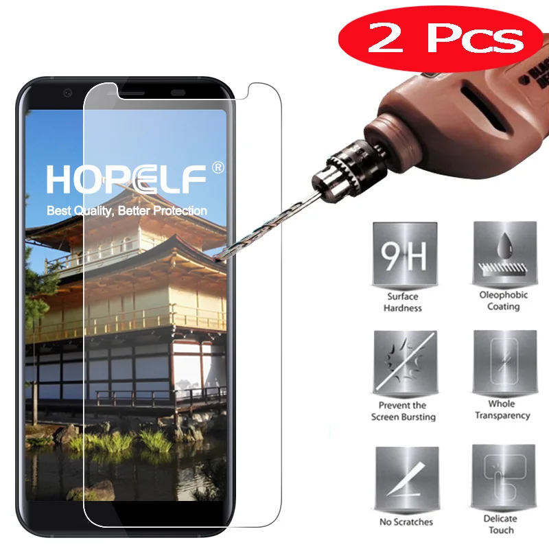 2 шт. hopelf Экран для защиты от дождя Для Doogee X55 закаленное Стекло 2.5D с уровнем